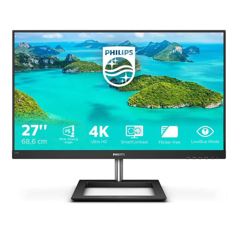 Philips E Line 278E1A/00 Monitor PC 68.6 cm (27") 3840 x 2160 Pixel 4K Ultra HD IPS Nero