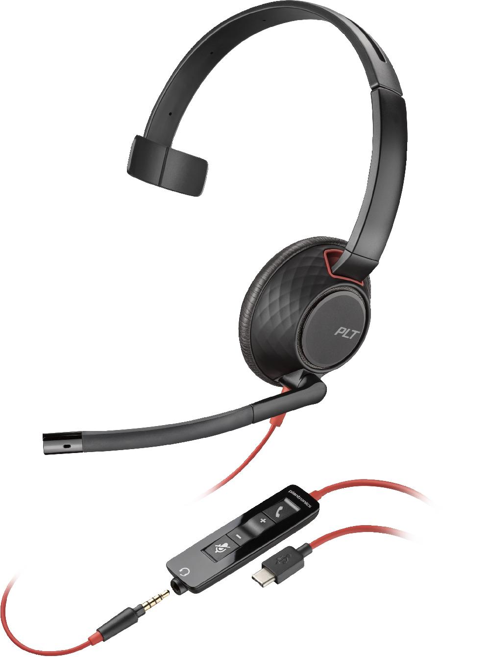 POLY Cuffie Blackwire C5210 USB-C + cavo in linea (sfuse)