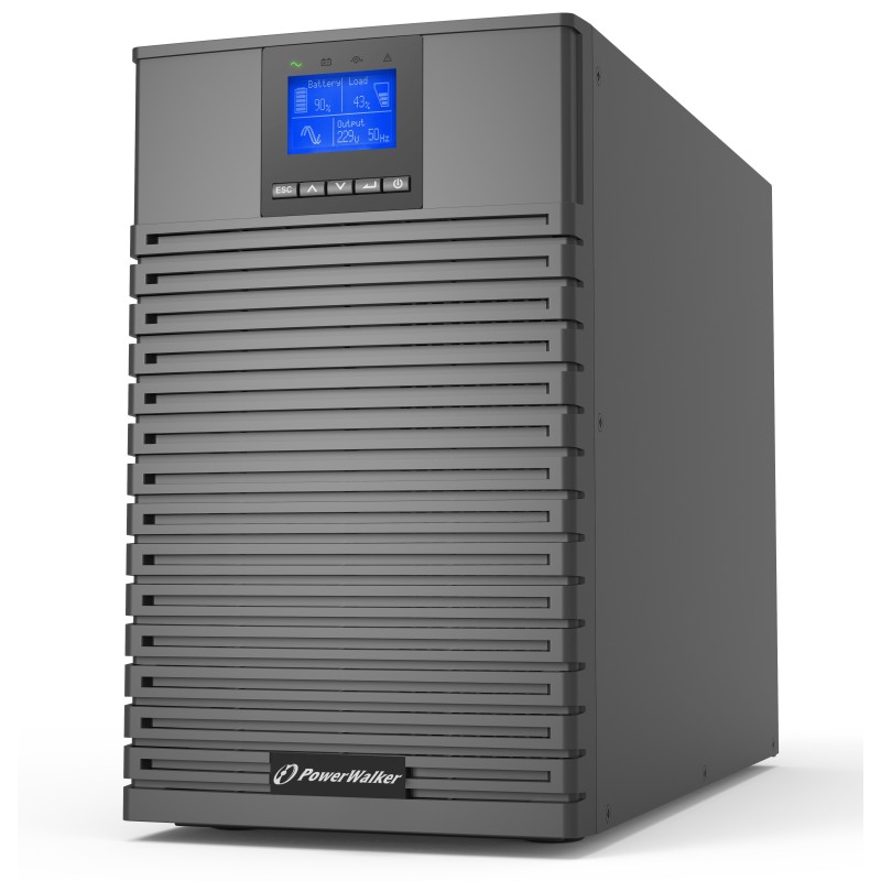 PowerWalker VFI 3000 ICT IoT gruppo di continuità (UPS) Doppia conversione (online) 3 kVA W 9 presa(e) AC