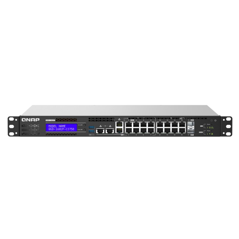 QNAP QGD-1602 Gestito L2 Gigabit Ethernet (10/100/1000) 1U Nero Grigio