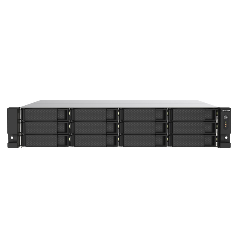 QNAP TS-1273AU-RP-8G server NAS e di archiviazione Armadio (2U) Collegamento ethernet LAN Alluminio Nero V1500B