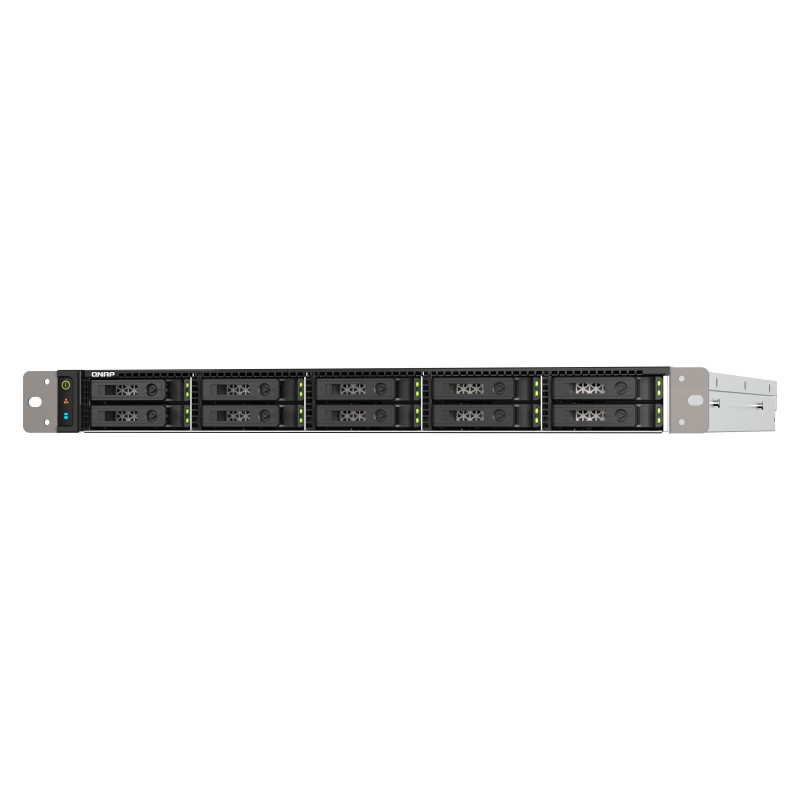 QNAP TS-h1090FU NAS Rack (1U) Collegamento ethernet LAN Nero Grigio 7232P