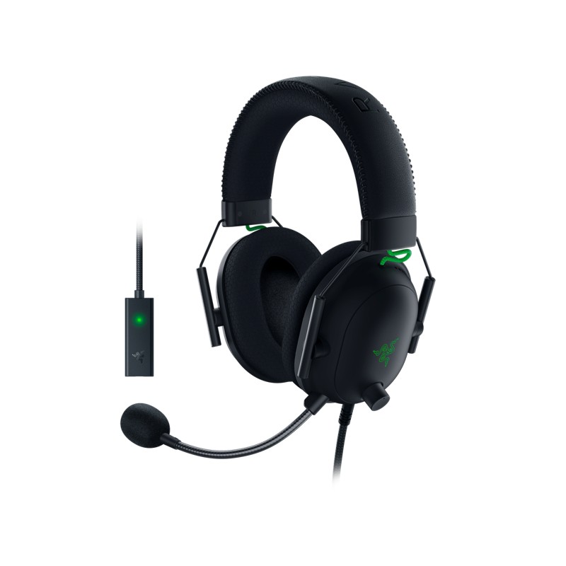 Razer Blackshark V2 Auricolare Cablato A Padiglione Giocare Nero Verde