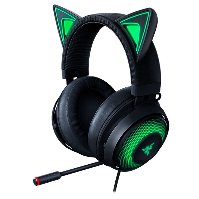 Razer Kraken Kitty Edition Auricolare Cablato A Padiglione Giocare Nero Verde