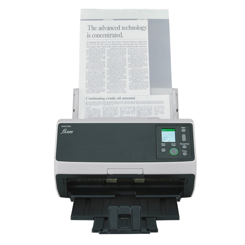 Ricoh fi-8190 ADF + scanner ad alimentazione manuale 600 x DPI A4 Nero Grigio