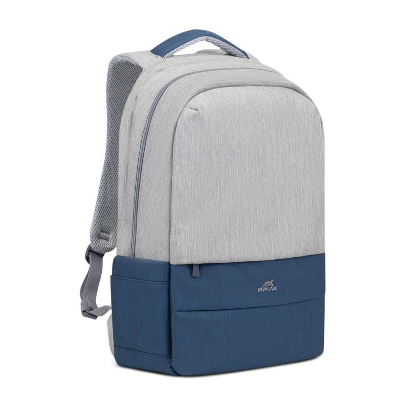 Rivacase 7567 43.9 cm (17.3") Custodia con bordo Grigio Blu marino