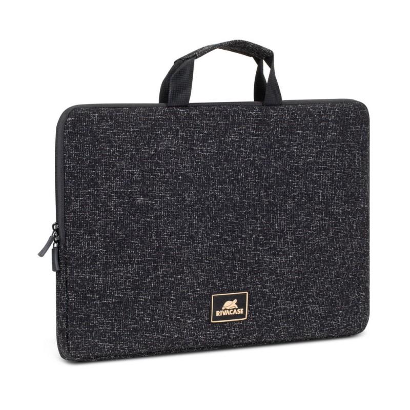 Rivacase 7915 39.6 cm (15.6") Custodia a tasca Nero Bianco