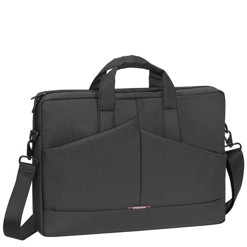 Rivacase 8731 39.6 cm (15.6") Borsa da corriere Grigio