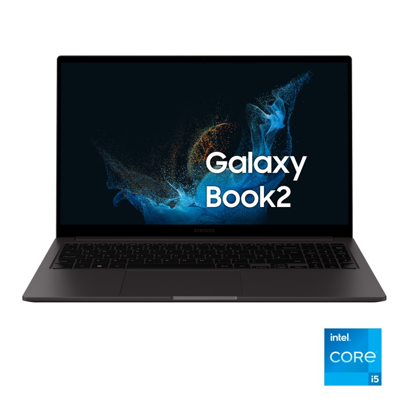Samsung Galaxy Book2 Laptop Processore Intel Core i5 di dodicesima generazione 15.6 Pollici Windows 11 Home 8GB RAM SSD