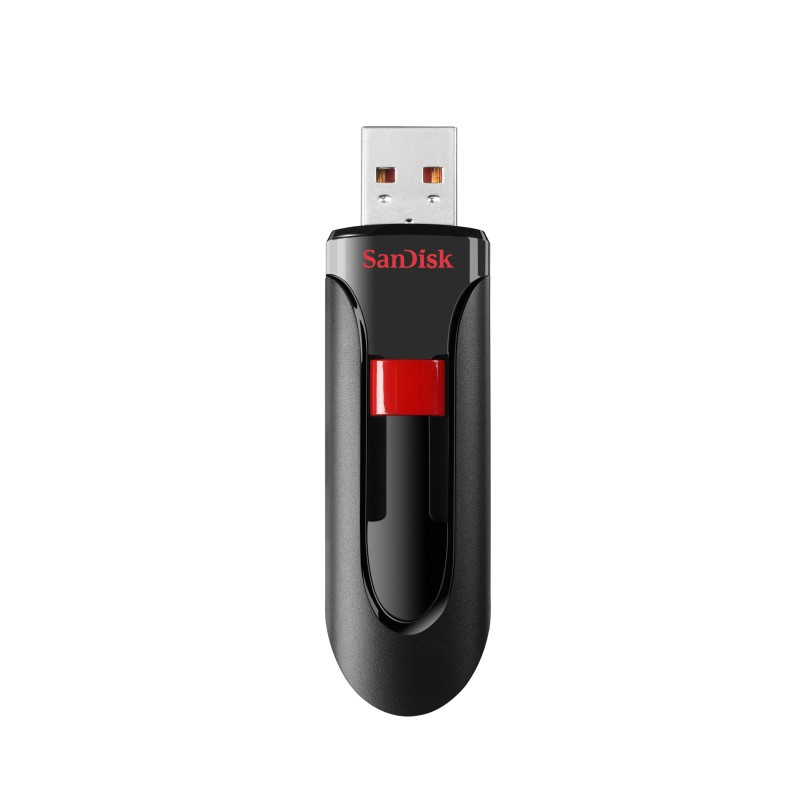 SanDisk Cruzer Glide unità flash USB 128 GB tipo A 2.0 Nero Rosso