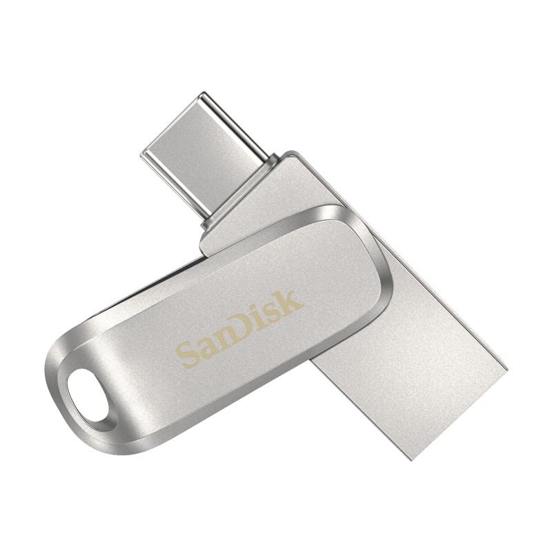 SanDisk Ultra Dual Drive Luxe unità flash USB 64 GB Type-A / Type-C 3.2 Gen 1 (3.1 1) Acciaio inossidabile