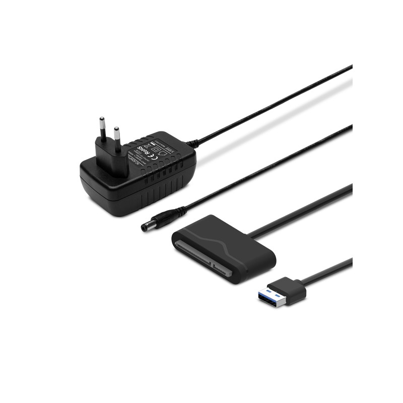 Savio AK-39 USB 3.0 - SATA III Adapter for 3.5/2.5" drives with power supply Digital/Daten scheda di interfaccia e adattatore