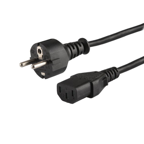 Savio CL-138 cavo di alimentazione Nero 1 8 m IEC C13 Spina di alimentazione di tipo E