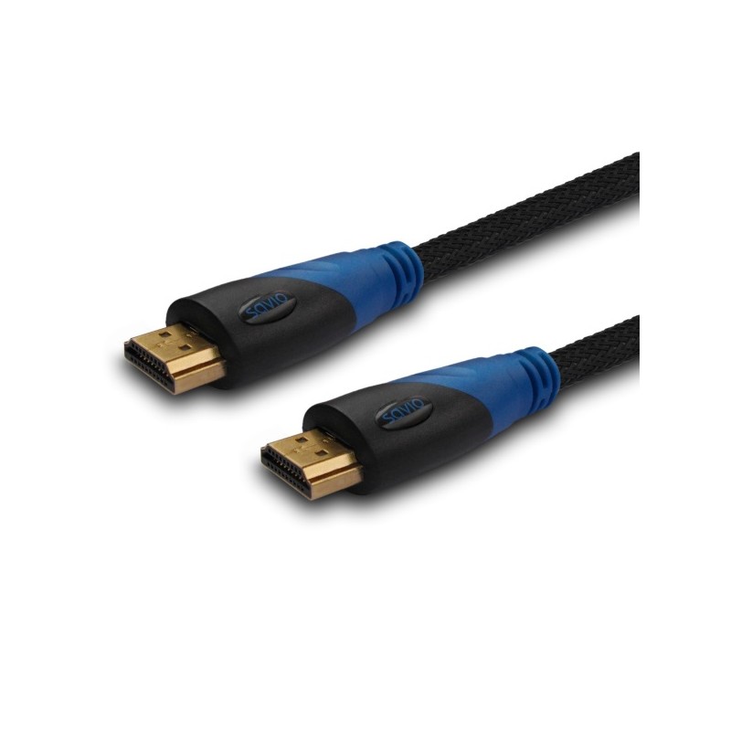 Savio CL-49 cavo HDMI 5 m tipo A (Standard) Nero Blu