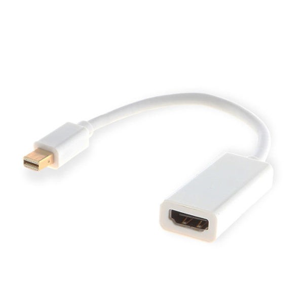 Savio CL-57 cavo e adattatore video 0.2 m Mini DisplayPort HDMI tipo A (Standard) Bianco