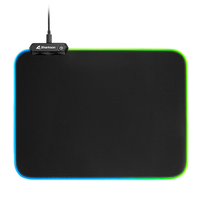 Sharkoon 1337 RGB V2 Gaming Mat Tappetino per mouse gioco da computer Nero