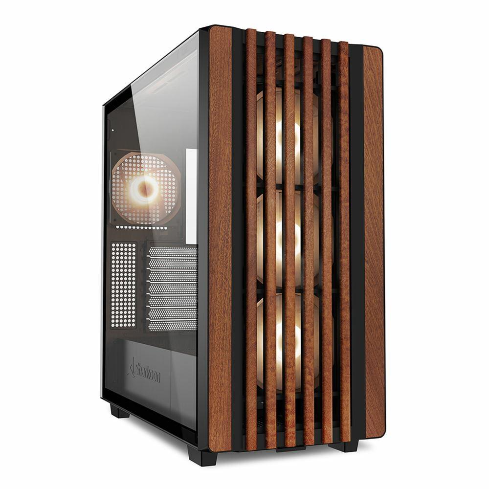 Sharkoon REBEL C70G RGB Full Tower Nero Legno