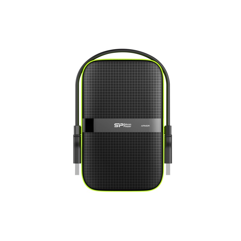 Silicon Power Armor A60 disco rigido esterno 5 TB Nero Verde