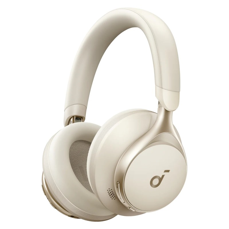 Soundcore Space One Auricolare Con cavo e senza A Padiglione Musica Chiamate Bluetooth Crema
