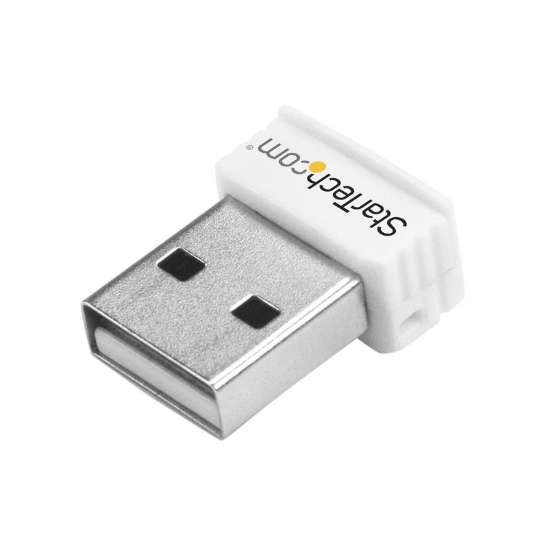 StarTech.com Adattatore di rete wireless N mini USB 150 Mbps - WiFi 802.11n/g 1T1R Bianco