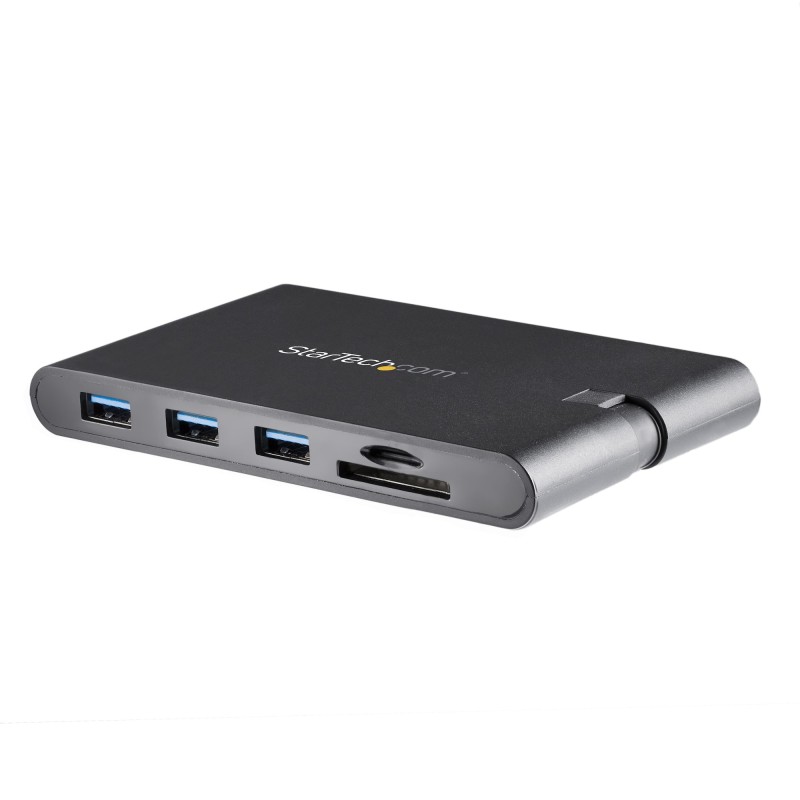 StarTech.com Adattatore Multi-porta USB-C con HDMI e VGA per portatili - 3x USB 3.0 Lettore Schede SD PD Cavo integrato