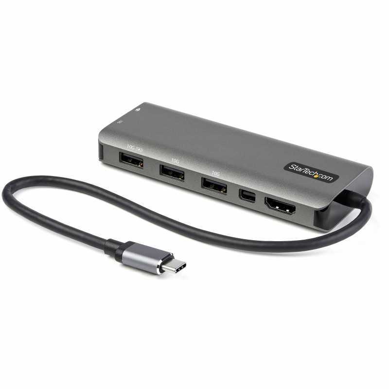 StarTech.com Adattatore multiporta USB-C a HDMI o Mini DisplayPort 4K 60Hz - Dock USB Type C Convertitore con HUB 4 porte e