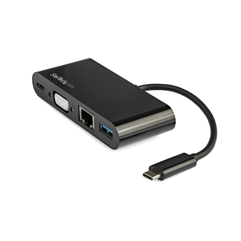 StarTech.com Adattatore Multiporta USB-C a VGA - Ricarica via Power Delivery (60W) USB 3.0 Gbe per Mac Windows Chrome OS