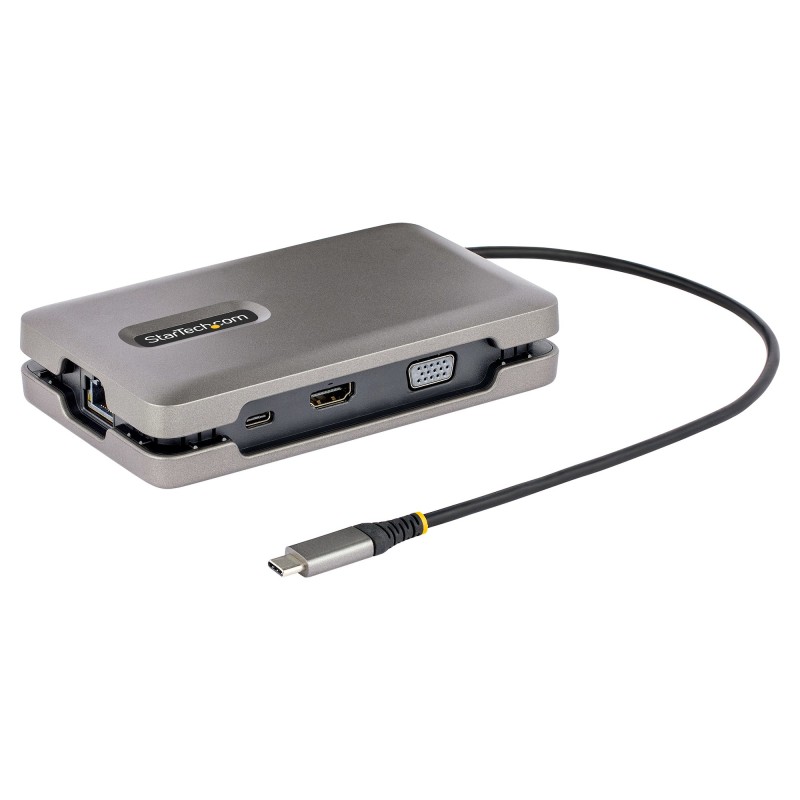 StarTech.com Adattatore Multiporta USB-C - Docking Station USB Type C con Uscita Video HDMI 2.0 4K/VGA/DP Alt Mode Mini Dock