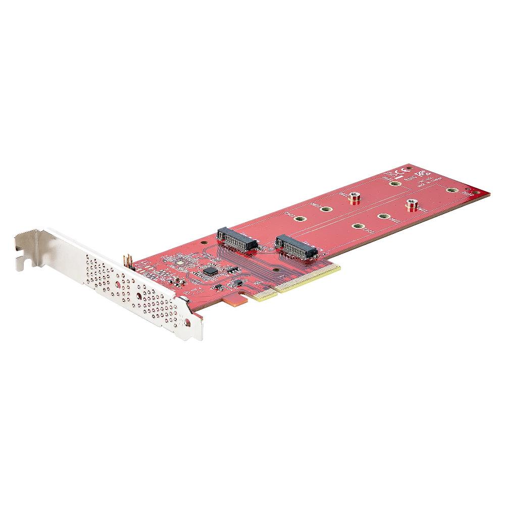 StarTech.com Adattatore PCI Express M.2 NVMe - Scheda Adattatore PCIe 4.0 x8 x16 a Doppio SSD M.2 NVMe or AHCI 7.8Gbps per