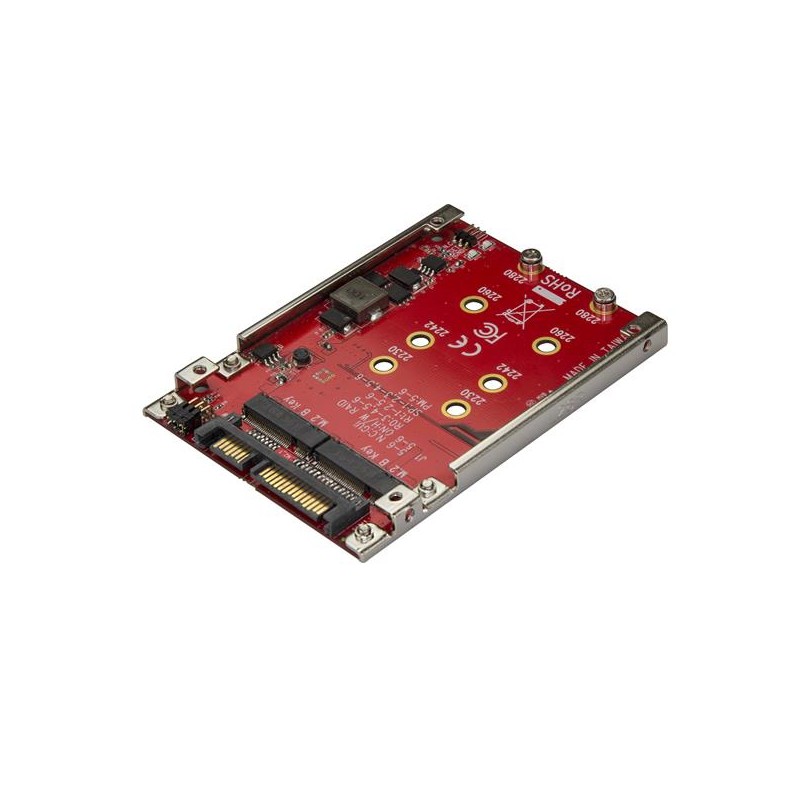StarTech.com Adattatore Per 2 Dischi SSD M.2 A SATA Alloggio Da 2 5" - RAID