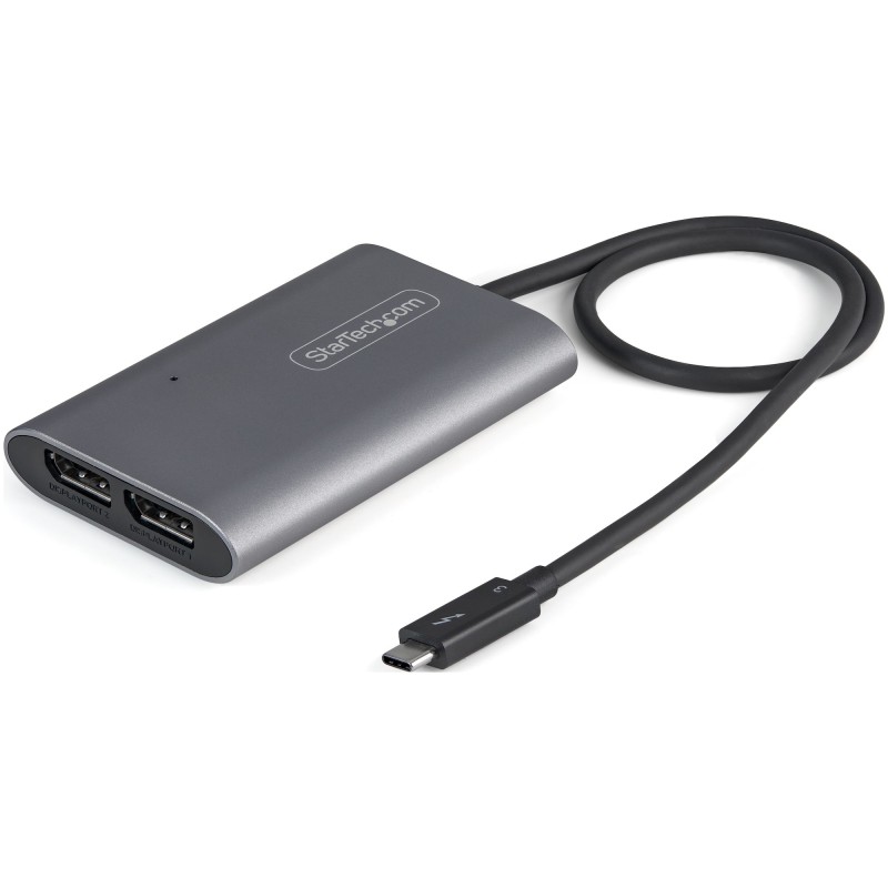 StarTech.com Adattatore Thunderbolt 3 a Doppio monitor DisplayPort DP 1.4 8K - 4K 60Hz o singolo 8K/5K video porta TB3 2x Cavo