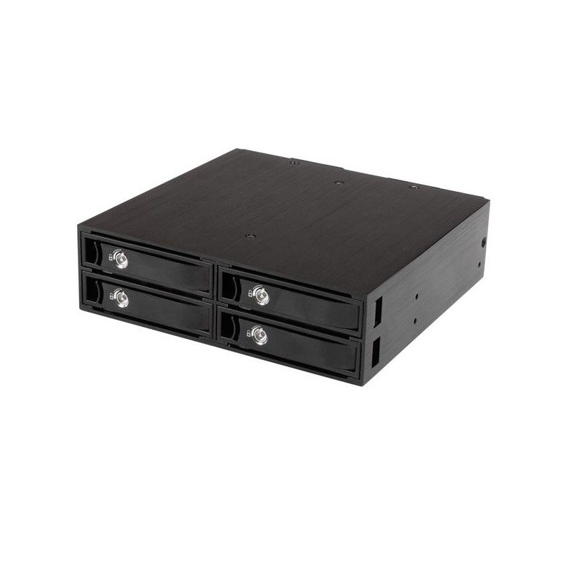 StarTech.com Backplane mobile per rack hot-swap 5 25" a 4 alloggiamenti HDD SATA/SAS da 2 5" - 6 Gbps