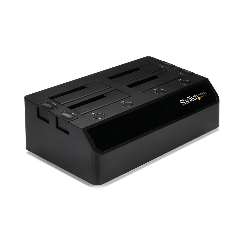 StarTech.com Base de Acoplamiento USB 3.0 con 4 Bahías SATA 6Gbps 2.5 y 3.5 Pulgadas - Docking Station para HDD SSD