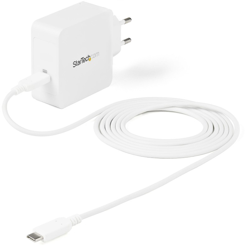 StarTech.com Caricatore USB C da parete - Alimentatore per laptop 60W PD Cavo 2 m Adattatore di alimentazione universale tipo