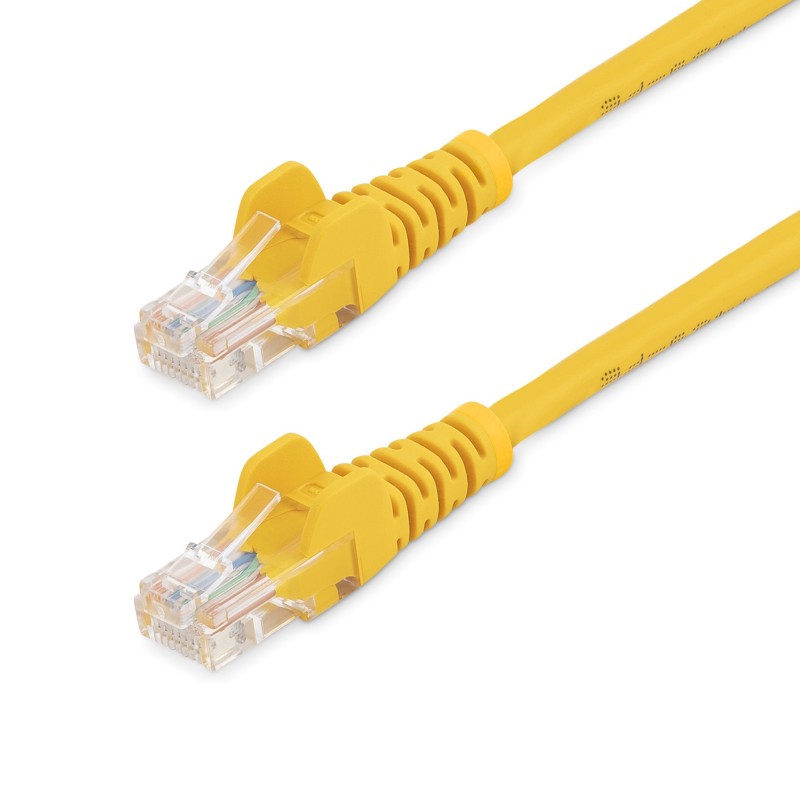 StarTech.com Cavo di rete CAT 5e - Patch Ethernet RJ45 UTP Giallo da 1m antigroviglio