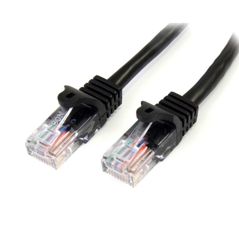 StarTech.com Cavo di rete CAT 5e - Patch Ethernet RJ45 UTP Nero da 2m antigroviglio