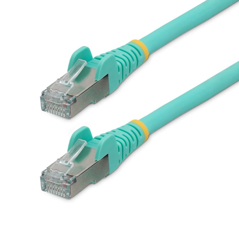 StarTech.com Cavo Ethernet CAT 6a - 3m - Acqua - Cavo di rete LAN Low Smoke Zero Halogen (LSZH) - 10GbE 500MHz 100W PoE++