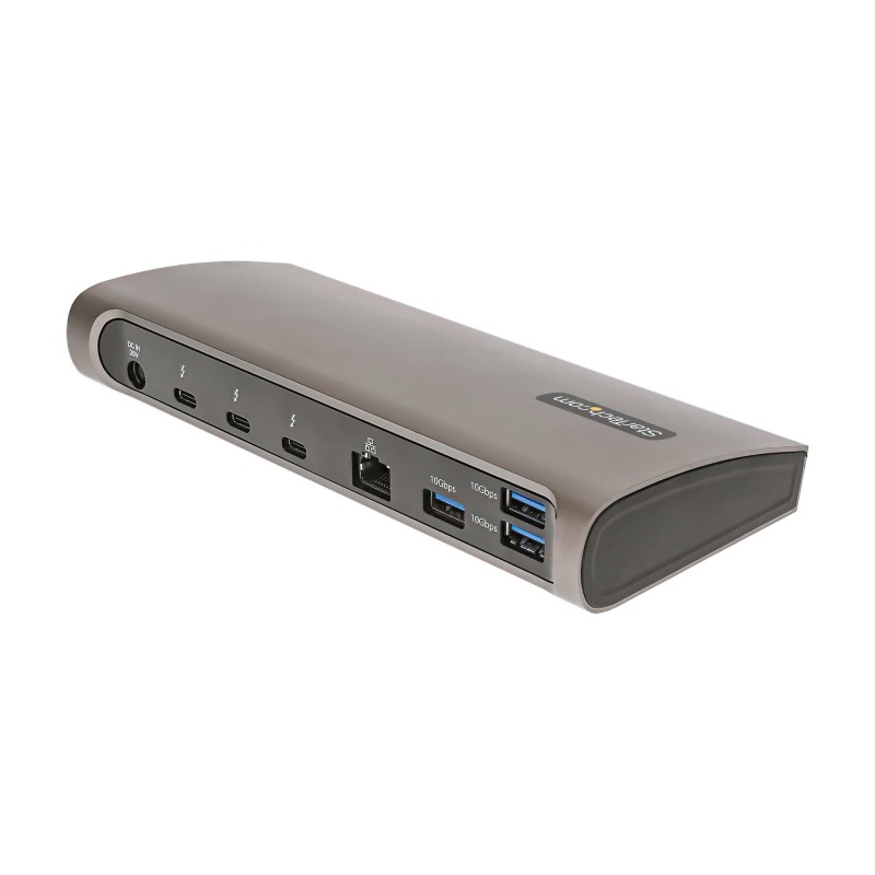 StarTech.com Dock Thunderbolt 4. Power Delivery 96W Dual Monitor 4K 60Hz/Single 8K 3xTB4/Porte USB4 4xUSB-A SD GbE
