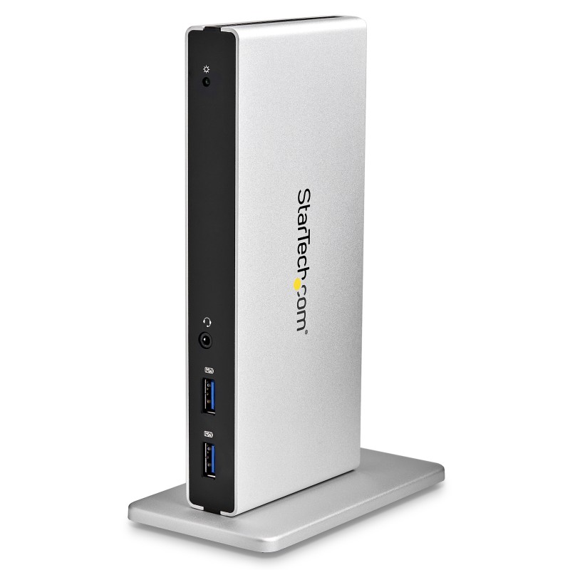 StarTech.com Docking Station Universale per Laptop USB 3.0 dual-monitor DVI Gigabit Ethernet con adattatori HDMI / VGA