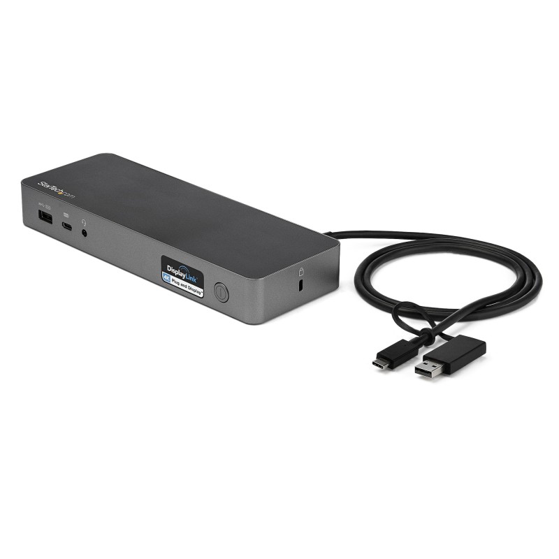 StarTech.com Docking station USB-C e USB-A - universale per portatili doppio 4K DP HDMI 60W PD Mac/Windows/Chrome OS