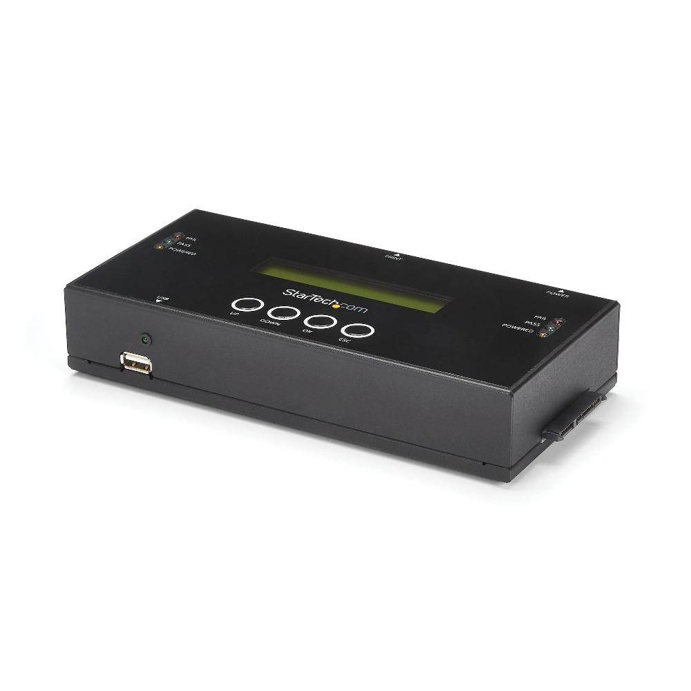 StarTech.com Duplicatore ed Eraser Standalone 1:1 per Hard Disk HDD/SSD SAS e SATA con funzione Clone - Display LCD - Conforme