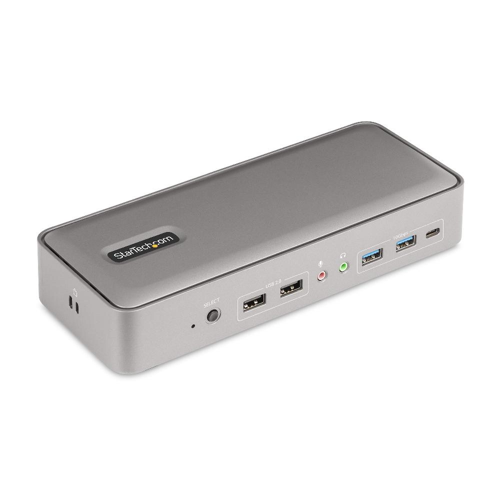 StarTech.com KVM Docking Station USB-C per due laptop docking station DisplayPort a doppio monitor 4K 60 Hz hub USB a 5