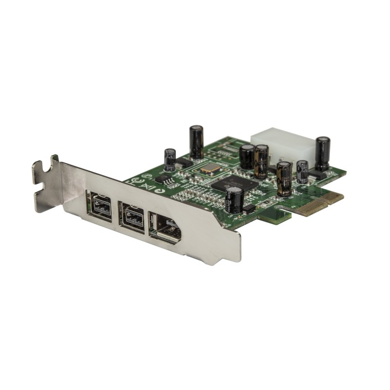 StarTech.com Scheda Adattatore PCI Express FireWire 2b 1a 1394 A Basso Profilo - 3 Porte