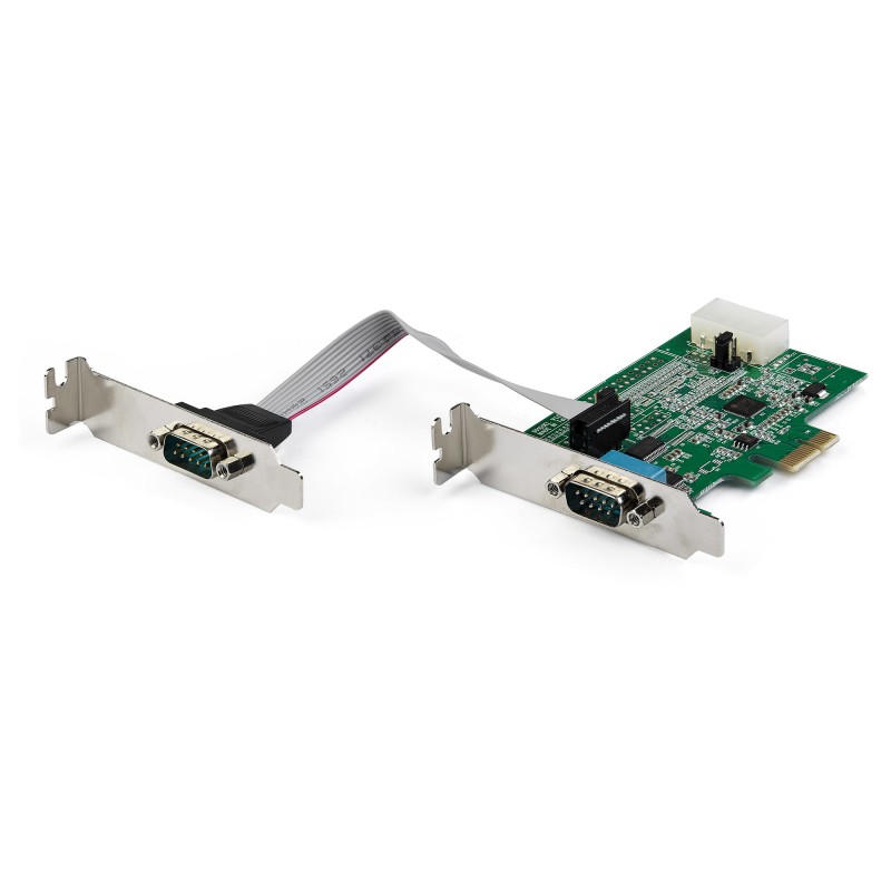 StarTech.com Scheda Adattatore Seriale PCI Express RS232 A 2 Porte - Controller Host PCIe DB9 16950 UART Di Espansione Basso