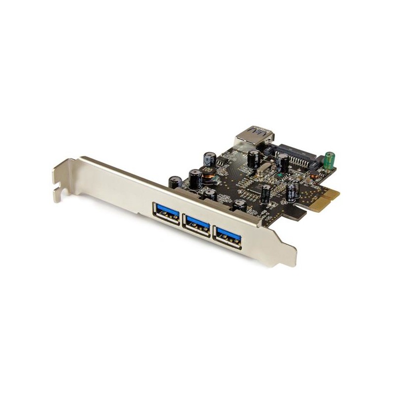 StarTech.com Scheda Espansione PCI Express USB 3.0 SuperSpeed a 4 porte ( 3 esterne 1 interna )