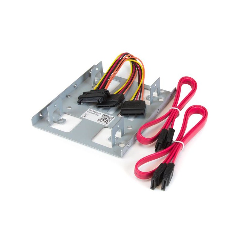 StarTech.com Staffa per doppio HDD da 2 5" a 3 5” dischi rigidi SATA - 2 montaggio in alloggiamento
