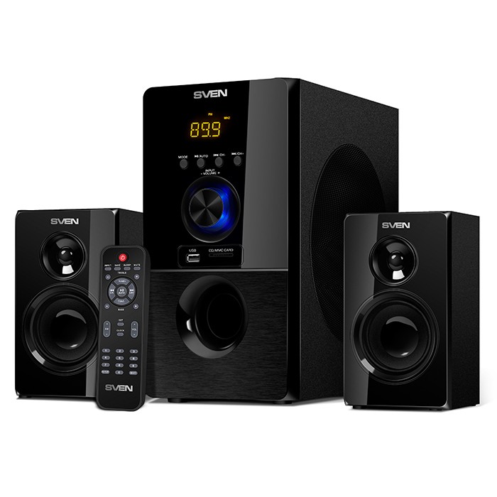 SVEN MS-2050 set di altoparlanti 55 W PC/PC portatile Nero 2.1 canali 25 W Bluetooth