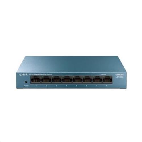 SWITCH 8P LAN GIGABIT TP-LINK LS108G steel case - Garanzia 3 anni