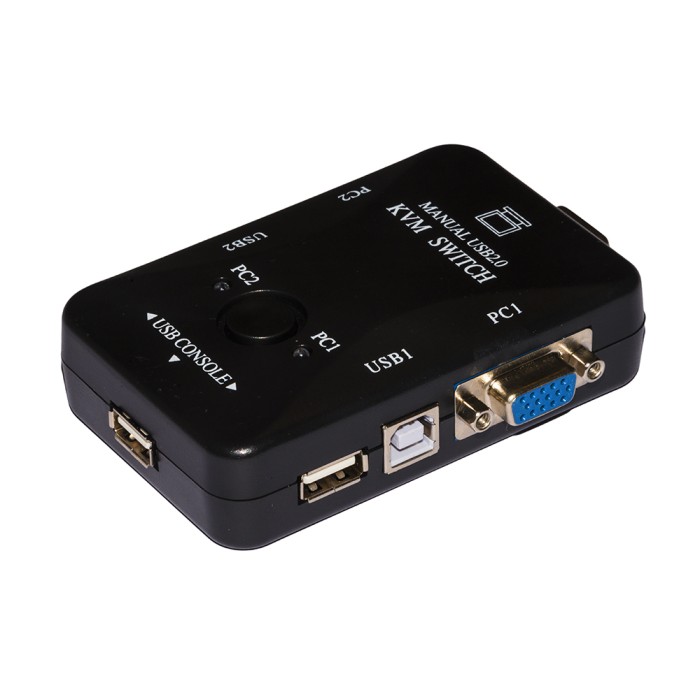 SWITCH KVM MANUALE PER 2 PC USB/VGA