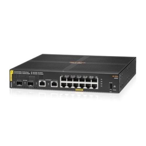 SWITCH R8N89A ArubaCX 6000 12 x 10/100/1000 Class4 (PoE 139W) + 2 x 1GB BaseT + 2 x 1Gb SFP Lifetime Warranty Fino:07/05